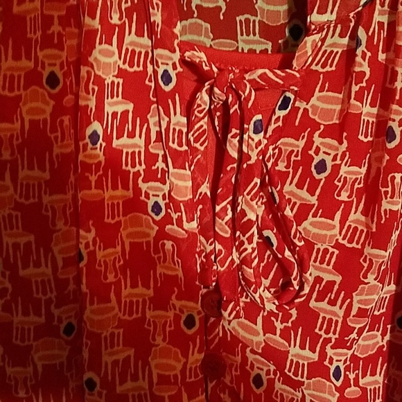 Love Fire Sleeveless 2 pc Red Chair Print & Belt - Picture 4 of 5